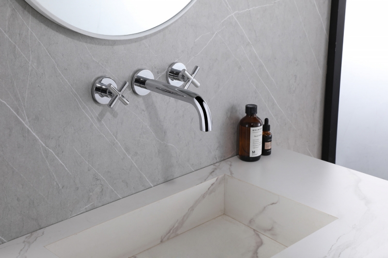 Смеситель ABBER Wasser Kreis  для раковины скрытого монтажа, хром