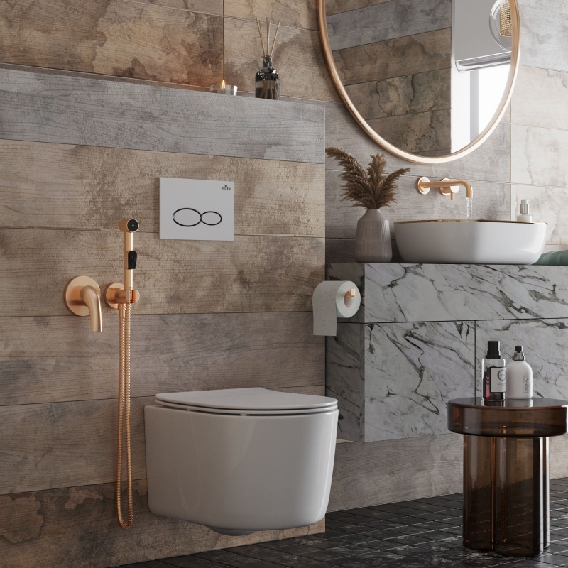 Унитаз подвесной Roxen Simple  36,5x45,5 безободковый, сиденье Duroplast, SoftClose