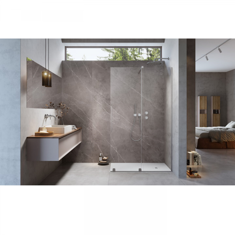 Душевое ограждение Radaway FURO BRUSHED NICKEL WALK-IN