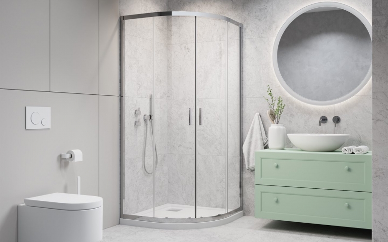 Душевой уголок Radaway Alienta A/E, H-190 см, R-55 см