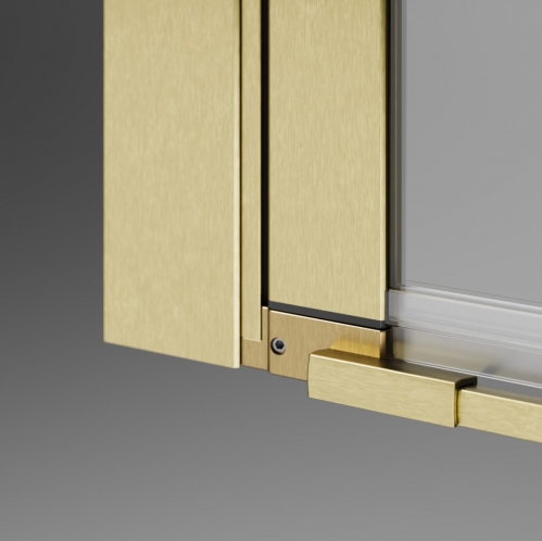 Душевой уголок Radaway NES 6 BRUSHED GOLD PTD