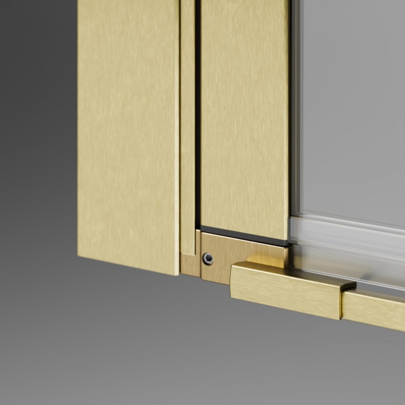 Душевой уголок Radaway NES 6 BRUSHED GOLD PTD