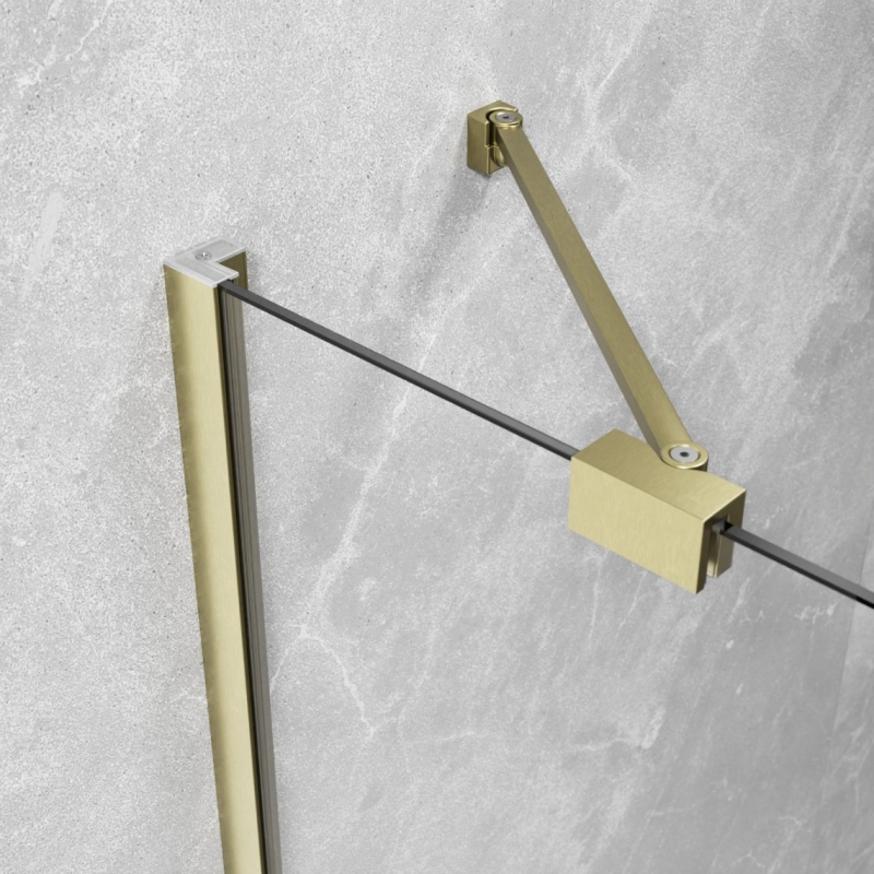 Шторка на ванну Radaway IDEA 6 BRUSHED LIGHT GOLD PNJ II 