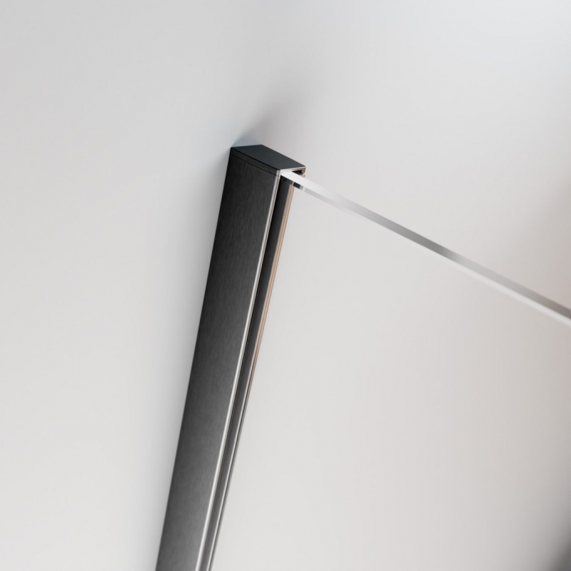 Душевой уголок Radaway Furo Brushed GunMetal KDD стекла прозрачные, профиль брашированная оружейная сталь