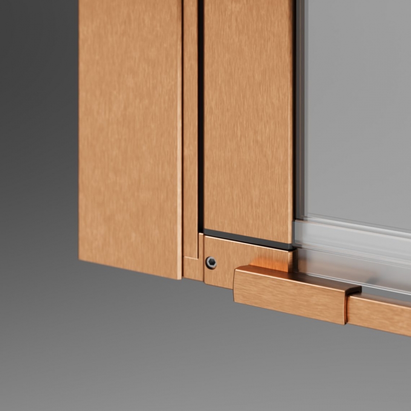 Шторка для ванны Nes 6 Brushed Copper PND II