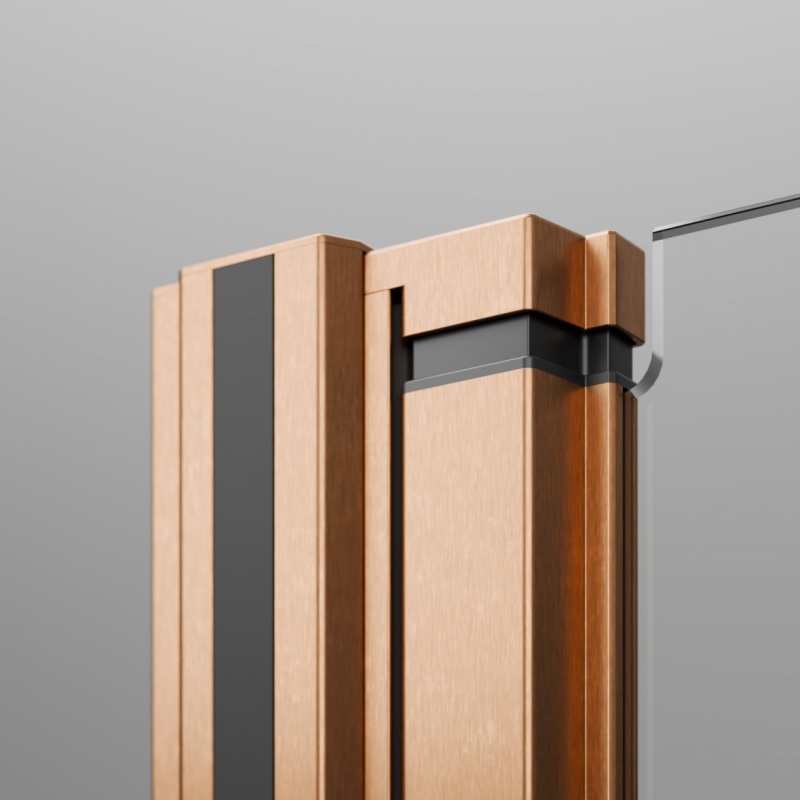 Шторка для ванны Nes 6 Brushed Copper PND II