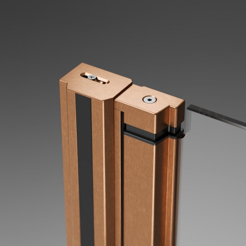 Шторка для ванны Nes 6 Brushed Copper PND II