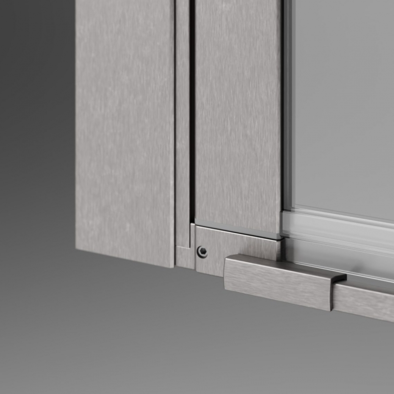 Душевая дверь Radaway NES 6 BRUSHED NICKEL DWJ II стекло Visiosun