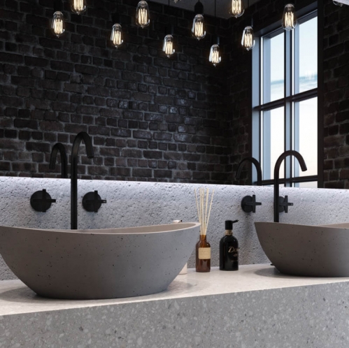 Раковина каменная Holbi Europe 55*34*17 из Solid Surface