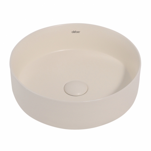 Раковина накладная ABBER Bequem светло-бежевая матовая