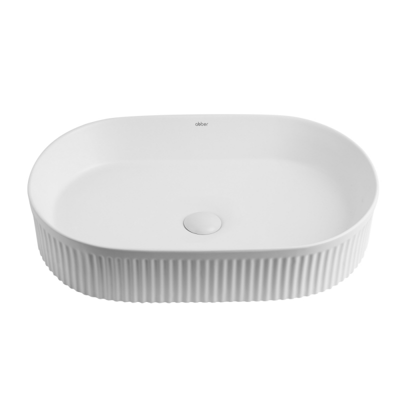 Раковина накладная ABBER Bequem  белая матовая