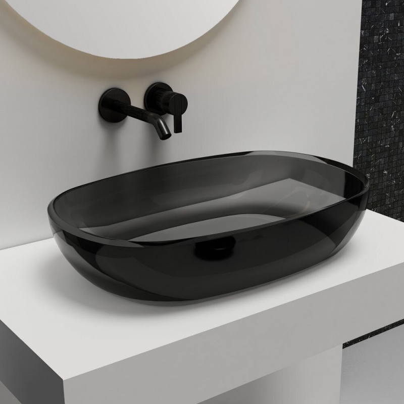 Раковина накладная прозрачная ABBER Kristall 