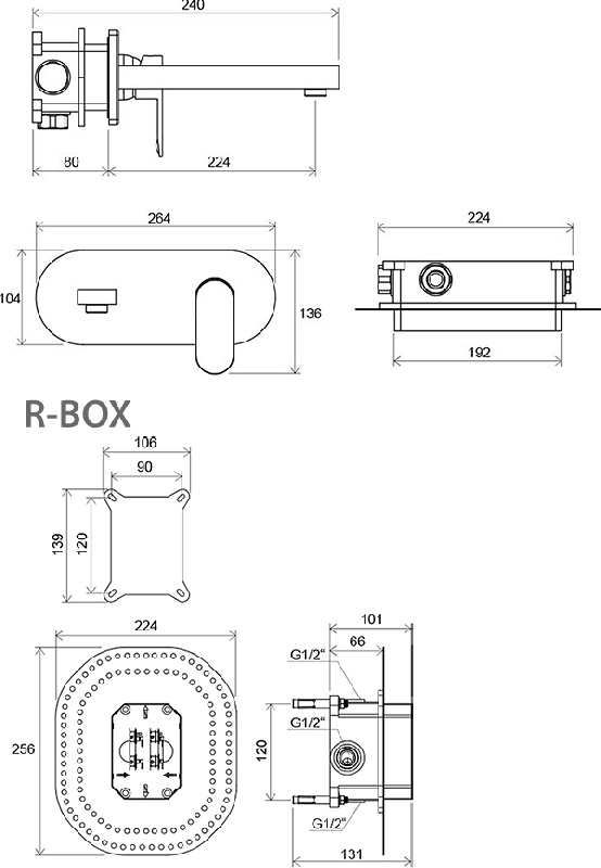 Смеситель для умывальника Ravak Chrome