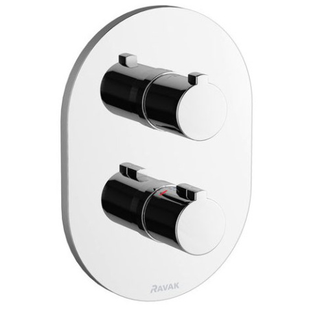 Смеситель скрытого монтажа Ravak Chrome 063.00, термостат, хром с внутренней частью