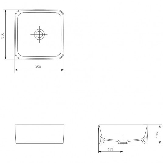 Умывальник Cersanit Crea 35