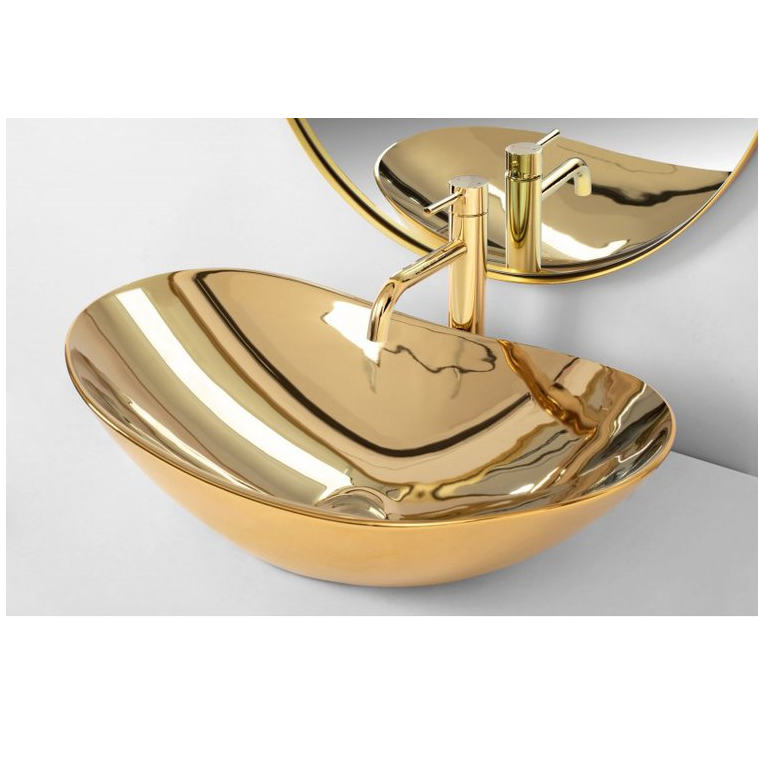 Умывальник Rea Royal Gold 60,5x36 золото