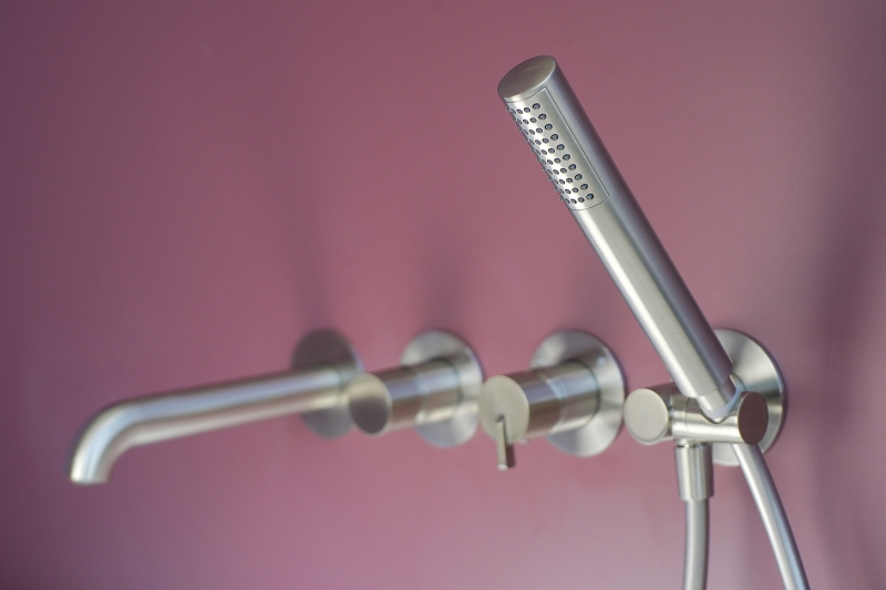 СМЕСИТЕЛЬ DEANTE SILIA ДЛЯ ВАННЫ, 4-ОТВЕРСТВИЯ, СКРЫТОГО МОНТАЖА, САТИН