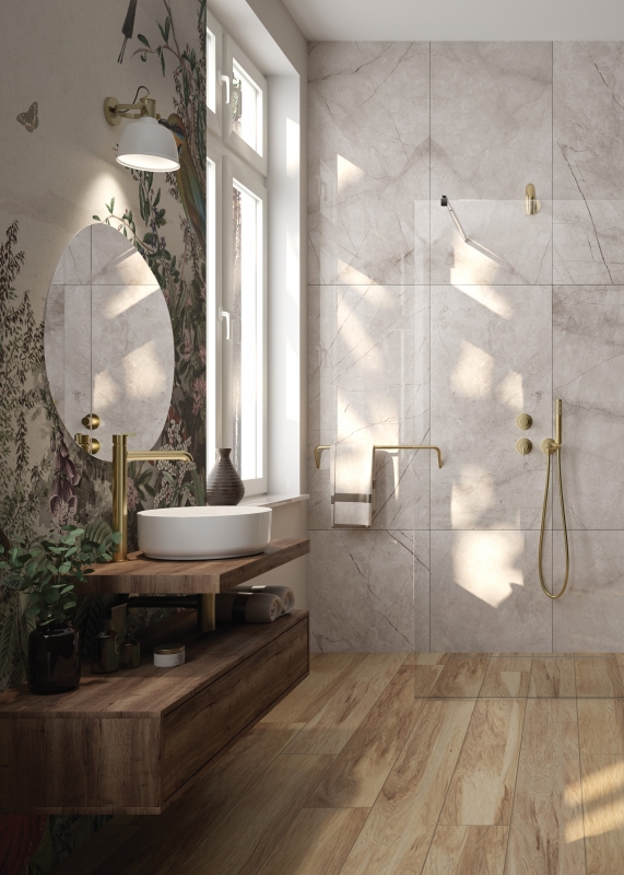 Смеситель DEANTE SILIA для раковины, высокий, золото брашированное