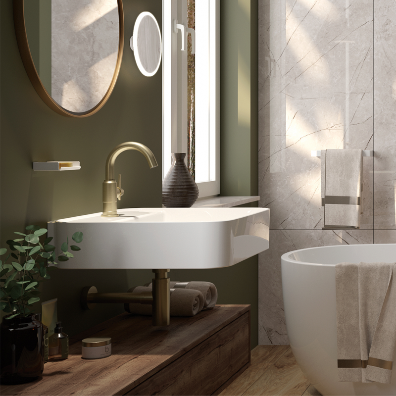 Deante Temisto Bronzo Смеситель для раковины, латунь