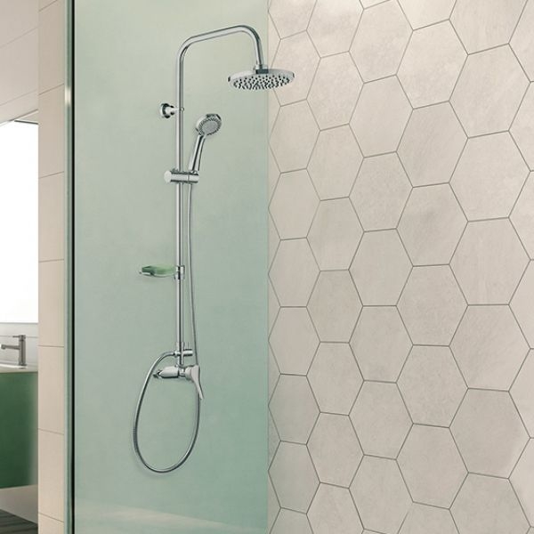 Душевая стойка со смесителем для душа DEANTE NEO JOKO ROUND, хром