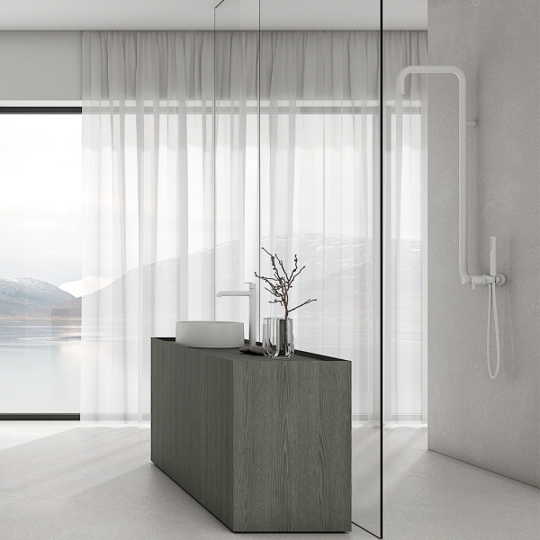 Deante Silia Bianco Смеситель для раковины высокий, белый