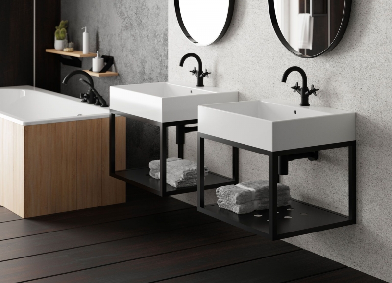 Смеситель для раковины Deante Temisto Nero, черный