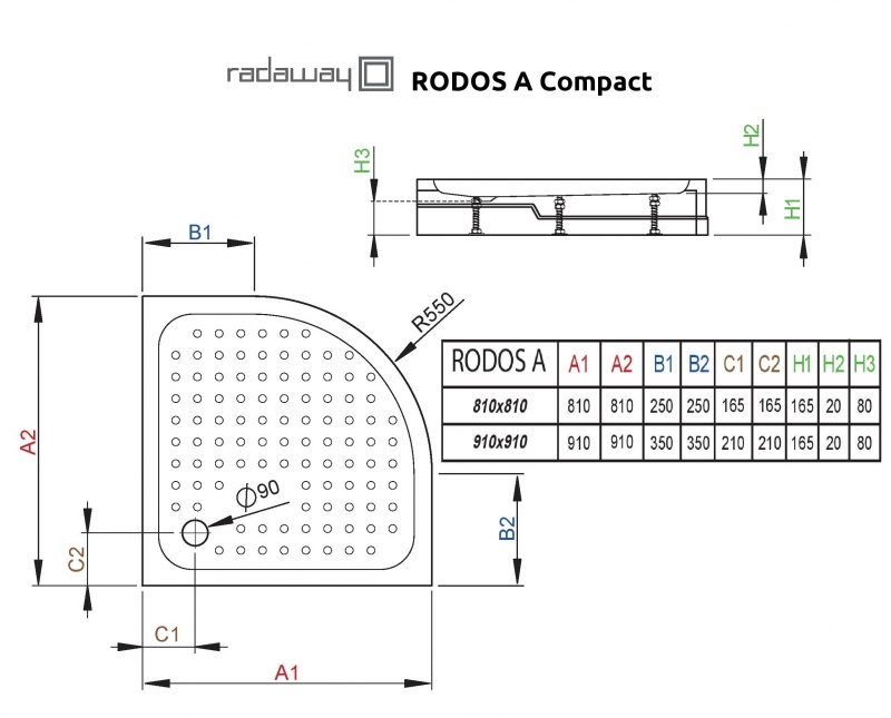 Поддон Radaway Rodos A Compact