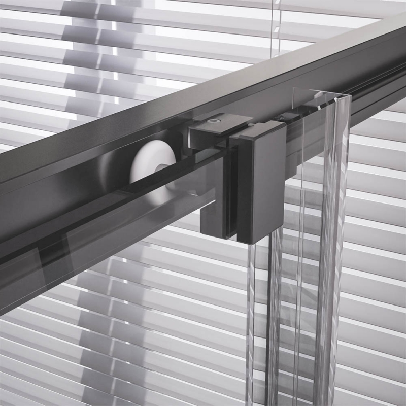 Душевой угол Veconi Premium Trento PTC-20GR, профиль графит брашированный