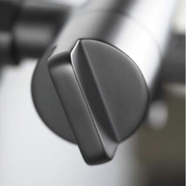 Deante Душевая колонна с термостатическим смесителем для ванны с поворотным изливом, титаниум