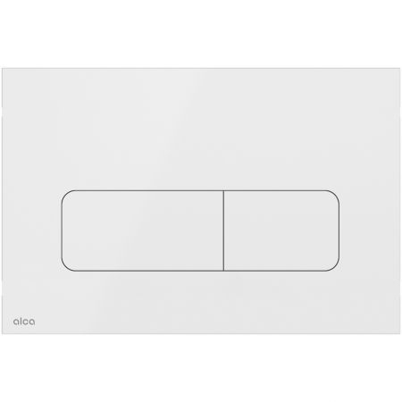 Кнопка смыва Alca Moon 25х17 (металл) белый цвет
