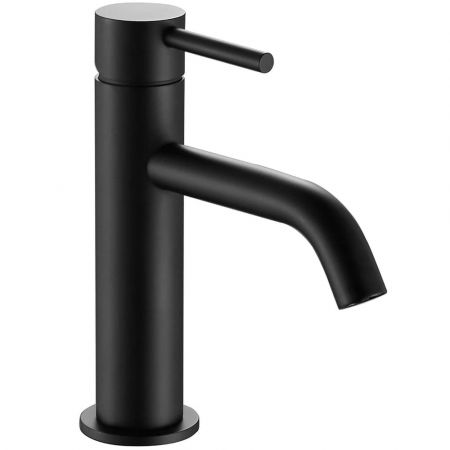 Смеситель для умывальника AQUAme Siena, черный, на изделие
