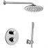 Душевая система Paffoni Light, на 2 режима, термостат, лейка 22 см