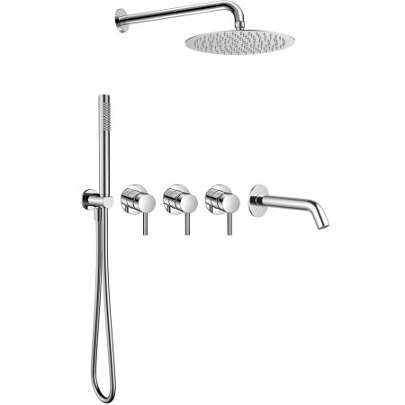 Душевая система AQUAme Siena Slim 003-2, на 3 режима, с внутренней частью