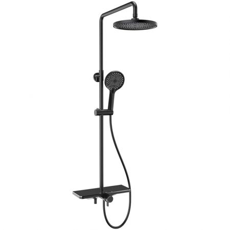 Душевая стойка AQUAme, цвет черный, 3 режима