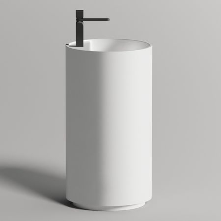 Раковина Salini Armonia Top 01, 45x45, S-Sense (глянцевый), с отверстием под смеситель