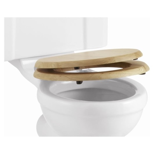 Крышка-сиденье Burlington на унитаз с микролифтом дерево