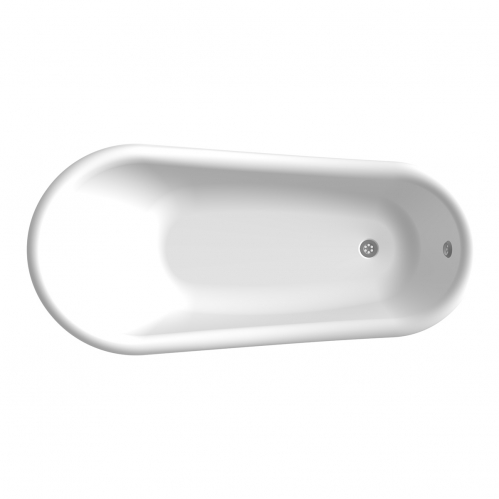 ВАННА ЛАДЬЯ 160*75,5 см ножки цвет золото