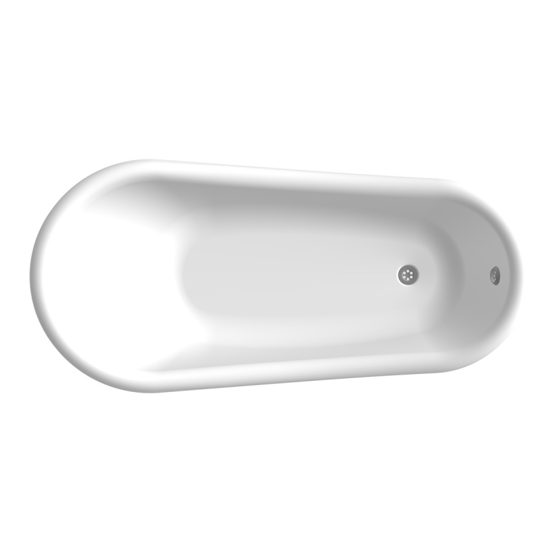 ВАННА ЛАДЬЯ 160*75,5 см ножки цвет золото