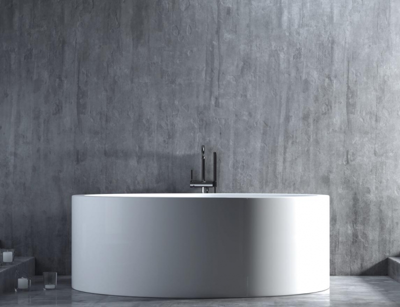 ISOLA. Круглая ванна из камня 200*200