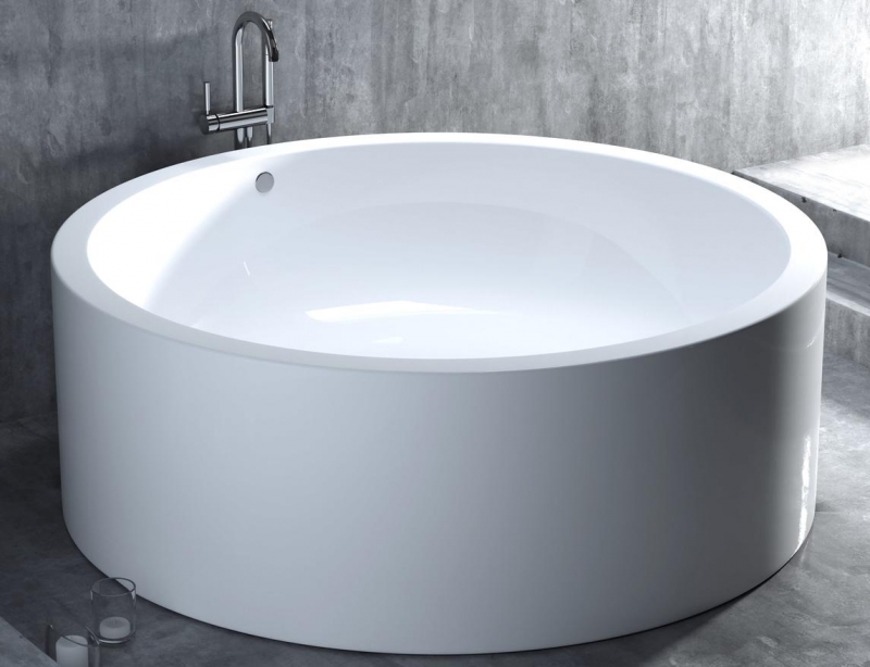 ISOLA. Круглая ванна из камня 200*200