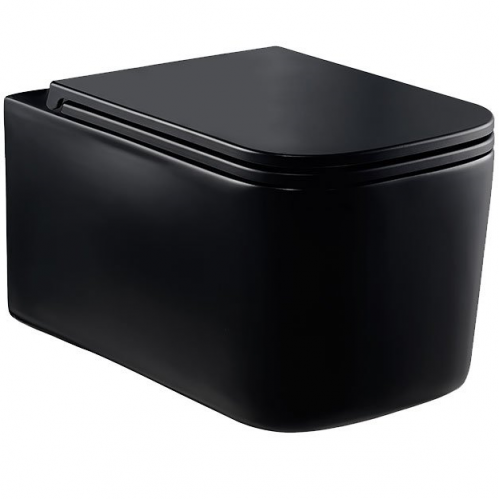 Унитаз подвесной Vincea Ultra с сиденьем soft-close черный 