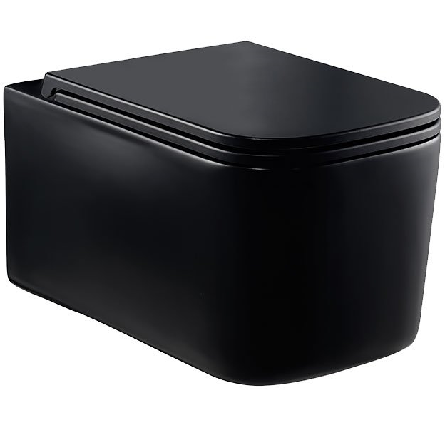 Унитаз подвесной Vincea Ultra с сиденьем soft-close черный 
