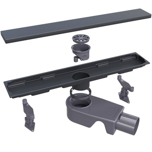 Душевой трап RGW SDR-22B-40 40 см под плитку/черный