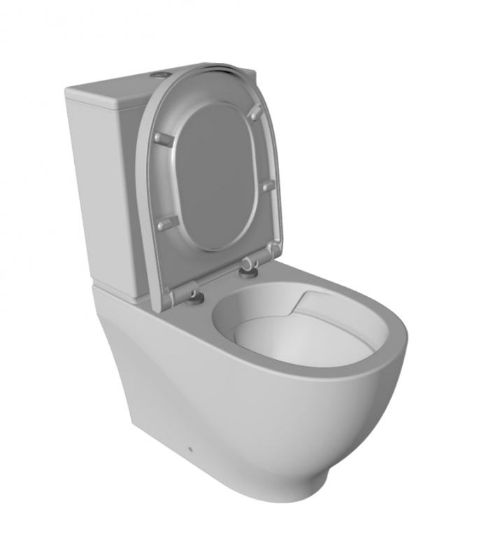 Унитаз-компакт Creavit Mare, безободковый