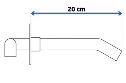 Смеситель скрытого монтажа для умывальника Rea Viva черный