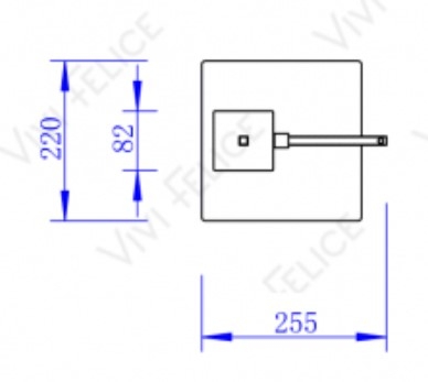 Напольная стойка с бумагодержателем и ёршиком Vivi Felice