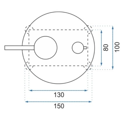 Душевая система Rea Lungo Black черный 