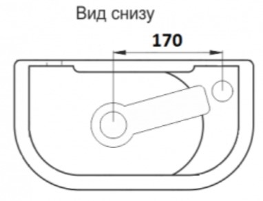 Умывальник подвесной CeramaLux 40*21,5