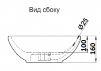 Умывальник CeramaLux D1104