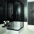 Душевой уголок квадратный DEANTE FUNKIA, черный профиль